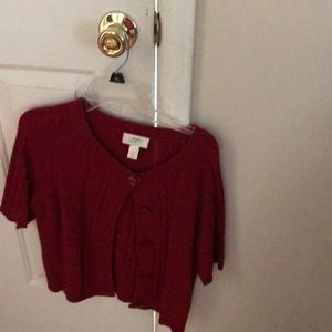 Short sleeve cardigan